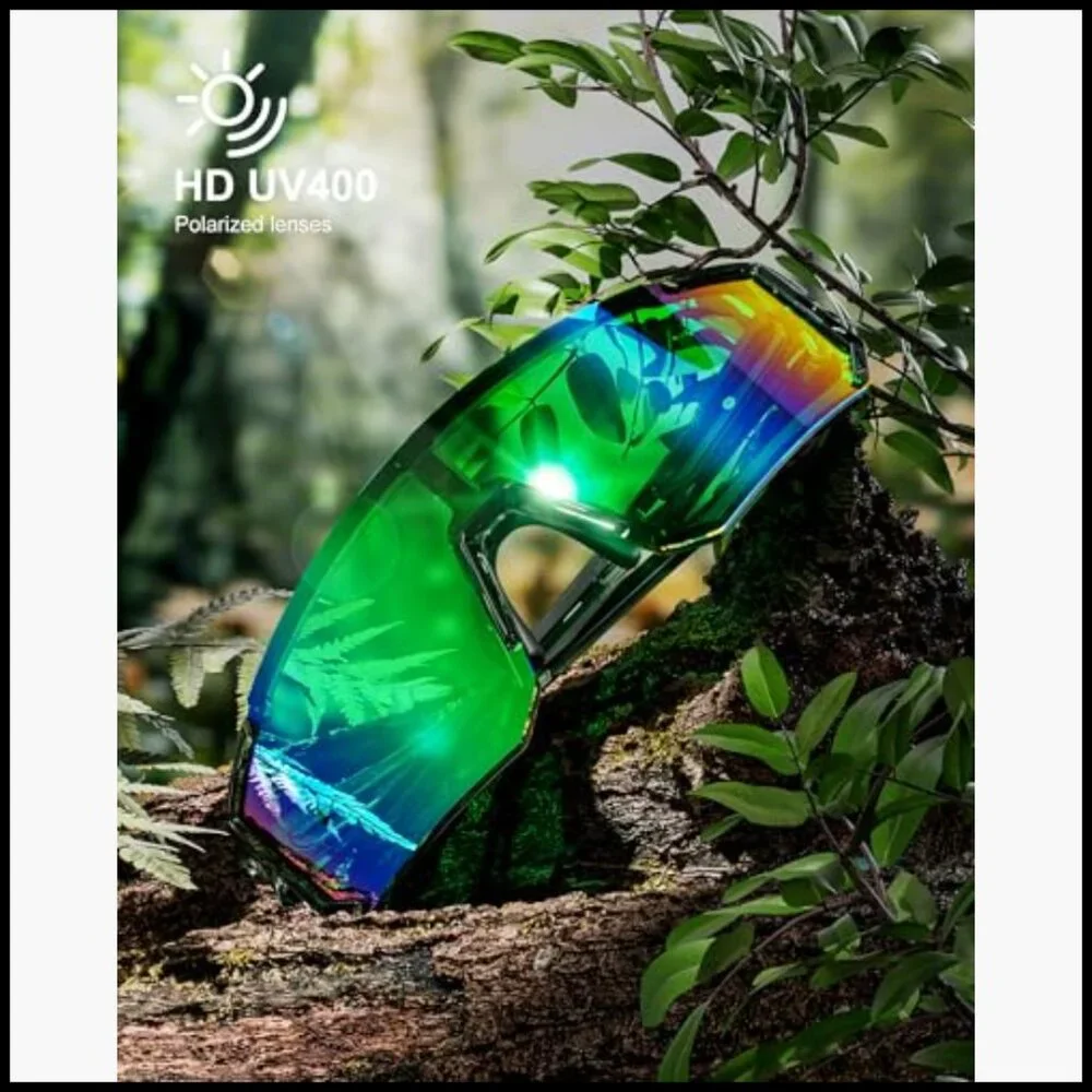 Polarized Sports Sunglasses UV400 Protection Wrap Around